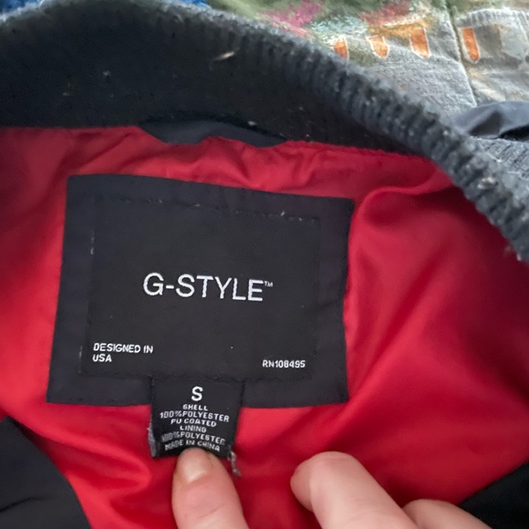 G-Style black bomber jacket…no damage at all..in great shape - Picture 6 of 6